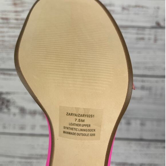 Steve Madden Women's Zarya Heeled Sandal pink Leath Size 7.5 - Picture 7 of 8
